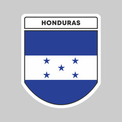 Fototapeta premium National flag of Honduras illustration design