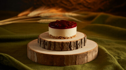 Seamless christmas pattern with trees snowflakes and bows on red background