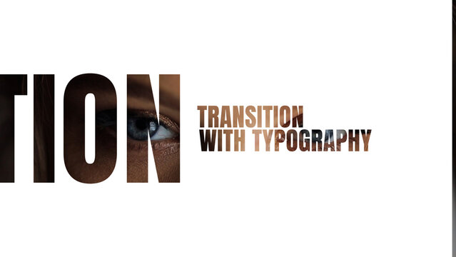 Transition with Typography
