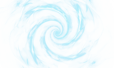 Blue Light Swirl Vortex Effect isolated on a transparent background