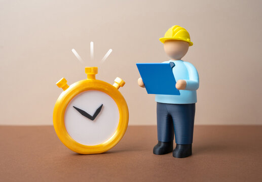 The stated timeframe for project implementation and construction. Completion of work before the deadline. Time planning concept, schedule control and execution discipline. Efficiency, accountability