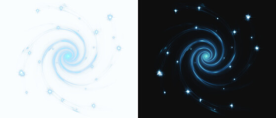Blue spiral vortex with sparks and highlights swirling glowing line png Futuristic Energy Portal