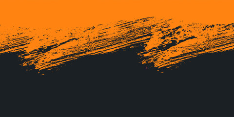 Abstract orange and black grunge texture background with halftone effect vector. Eps10