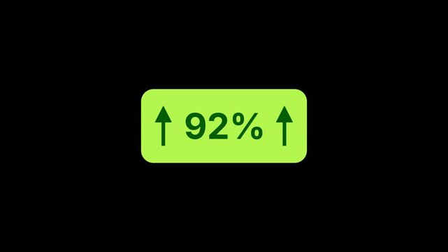 92 Percentage Growth Animation
