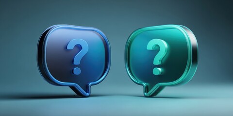 The Question Mark Speech Bubbles Symbolizing Help Support and Digital Inquiry