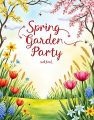Joyful Spring Garden Party Cook Book with Recipes for Elegant Outdoor Entertaining