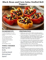 Colorful Black Bean and Corn Salsa Stuffed Bell Peppers Recipe for Healthy Eating Delight