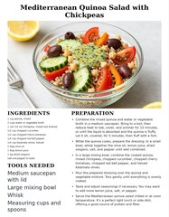 Fresh Mediterranean Quinoa Salad Recipe with Chickpeas and Colorful Vegetables