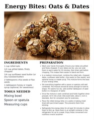 Easy Energy Bites Recipe with Oats, Dates, and Nut Butter for Healthy Snacking