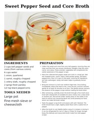 Delicious Sweet Pepper Seed and Core Broth Recipe for Flavorful Cooking and Healthy Eating