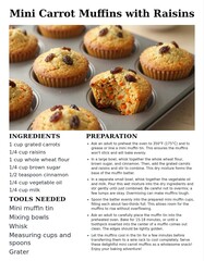 Mini Carrot Muffins with Raisins Recipe for Quick and Delicious Treats