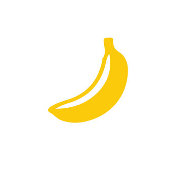 Banana icon vector illustration.Banana design juicy fresh fruit icon vector template.