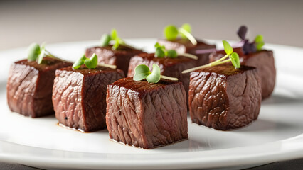 Fine Dining Beef Steak Cubes