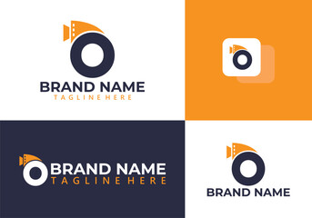 Initial letter o media logo - Creative  media logo vector.