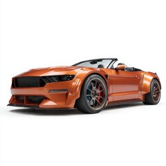 Obraz premium custom convertible car, convertible car, realistic car, metallic finish, luxury convertible,