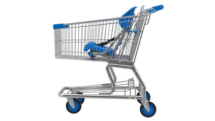 Shopping cart icon isolated on transparent background
