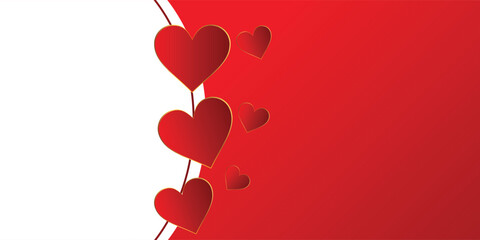 Romantic heart background for love messages greetings and celebrations © Ahmad