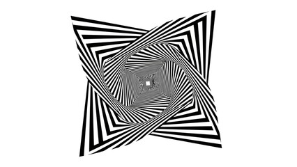 Geometric patterns forming a central spiral design viewed from directly above showcasing symmetry and optical illusion