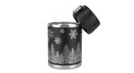 Winter-themed insulated tumbler
