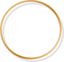 round frame isolated on white