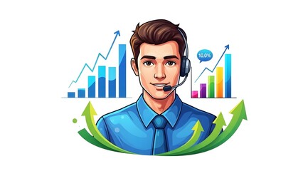 Dedicated professional driving business growth with strategic insights and customer support