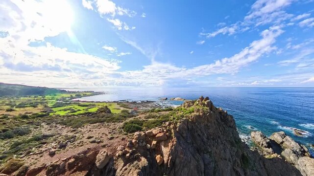 Beautiful Coast of Crete, Greece, Drone 4K