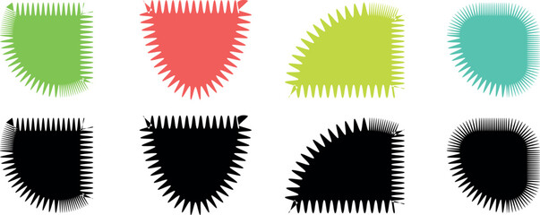 Fototapeta premium Elegant Hand-Drawn Doodle Collection: Cute Wavy Lace, Curly Oval, Round, and Circle Vintage Borders with Whimsical Zigzag Edges and Classic Line Decorations – Vector Decorative Frame Set