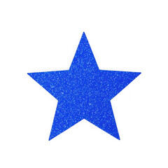 Obraz premium Blue sparkling star isolated on transparent background
