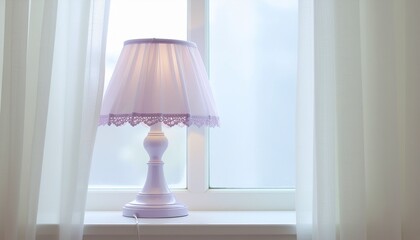 ラベンダー色のプリンセススタイルインテリアの部屋 / Lavender princess-style interior room
