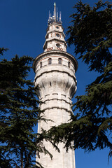 Beyazit Tower, also named Seraskier Tower, in Istanbul, Turkiye.