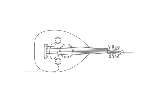 mandolin musical instrument drawing