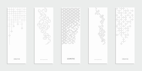 Fototapeta na wymiar Abstract geometric technological company brochure. Vector business flyer.