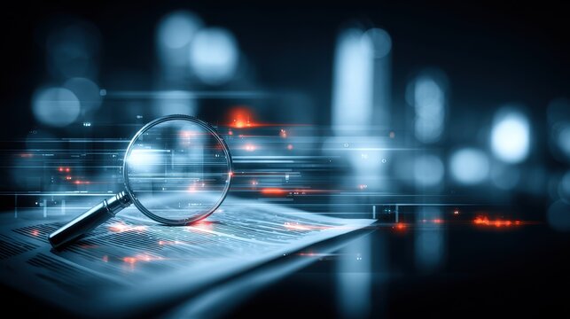 A lawyer remains stationary to examine paperwork as a newspaper helps scan a secret clue