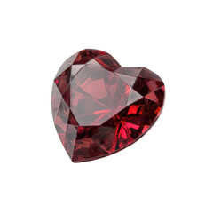 Fototapeta premium A large pink heart-shaped diamond on black