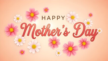 Happy mother's day floral greeting