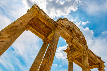Naklejka premium Aphrodisias Ancient City. Karacasu, Aydin - Turkey. The ancient area , dedicated to the goddess of love Aphrodite, was a Hellenistic which also flourished. Aphrodisias Museum is an archaeological mus