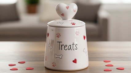 Pet Valentine Treat Jar