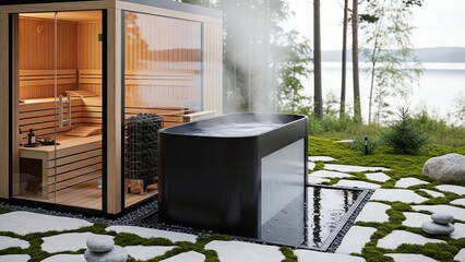 Contrast Therapy Setup Sauna