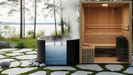 Contrast Therapy Setup Sauna