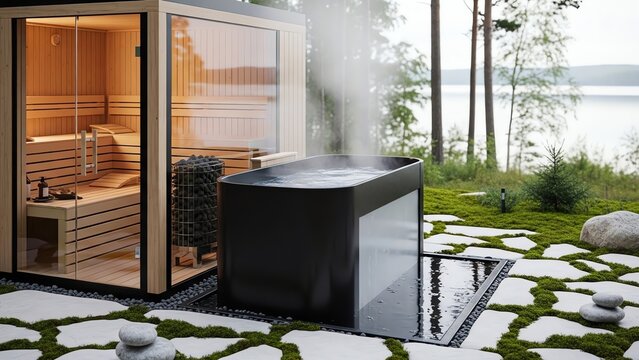 Contrast Therapy Setup Sauna