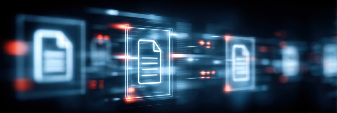 This workflow shows management guiding a contract as document glow protects confidential information