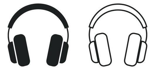 Headphone icon, symbol, logo illustration, music symbol, vector headphones design, audio sound technology listening entertainment media isolated flat style graphic © Alamin vai vision 3