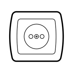 Vector graphic electrical plug icon