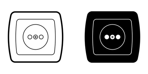 Vector graphic electrical plug icon