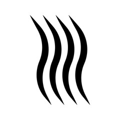 wavy grass icon vector graphic