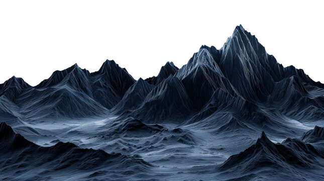 PNG Landscape with mountains in the distance peaks dark outdoors.