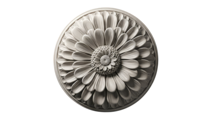 Elegant floral ceiling medallion design for interior decoration