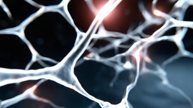 Intricate Neuron Network: A mesmerizing, close-up view of the intricate network of neurons, symbolizing the complexity and interconnectedness of the human brain.