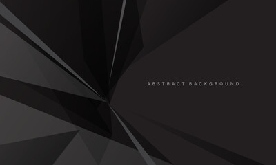 Abstract grey tone polygon geometric design modern luxury background vector