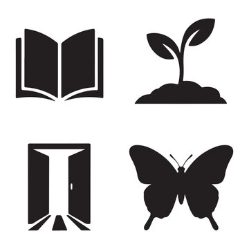 New chapter graphic icon representing mindset shift and progress